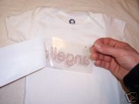 Aplicarea de motive termoadezive cu fierul de calcat - pasul 1